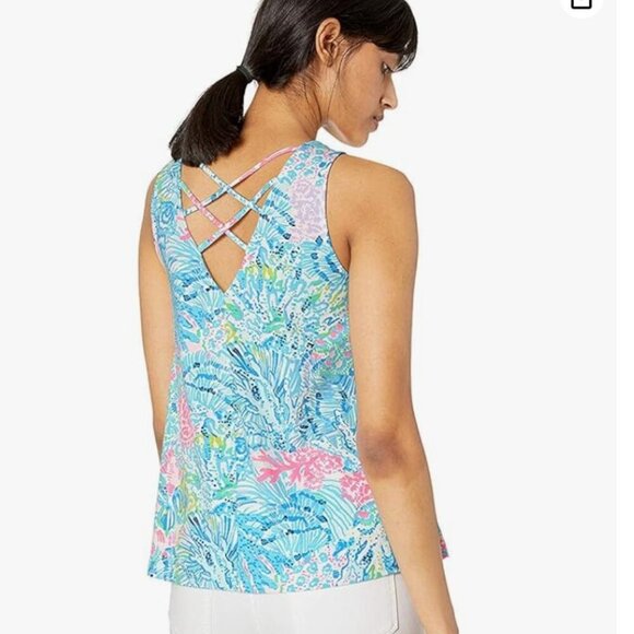Lilly Pulitzer Kristen Tank Top in 'Sink or Swim' - Size XS - Picture 9 of 9